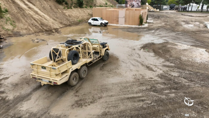 prise de vue aérienne Eurosatory Paris 2024 des industriels