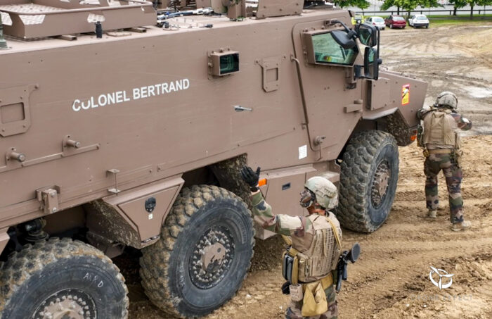 prise de vue aérienne Eurosatory Paris 2024 de l'armée de terre