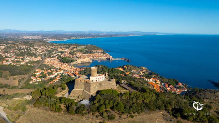 Prises de vues aériennes à Collioure