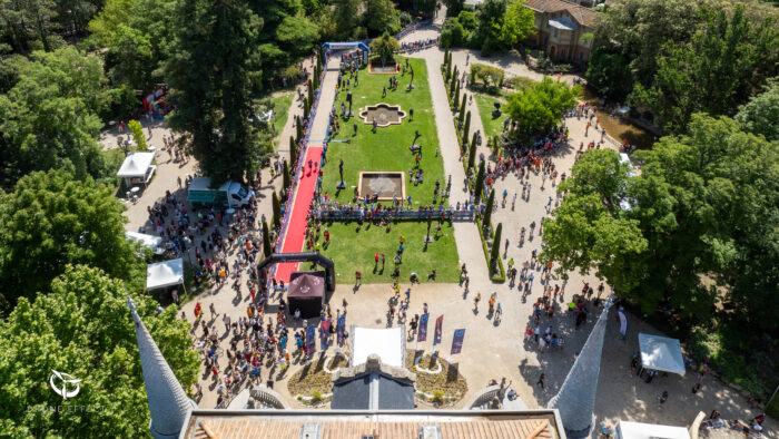 Chateau de Val Seille par drone pour le Semi-Marathon des 3C