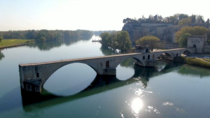 Vues aériennes à Avignon