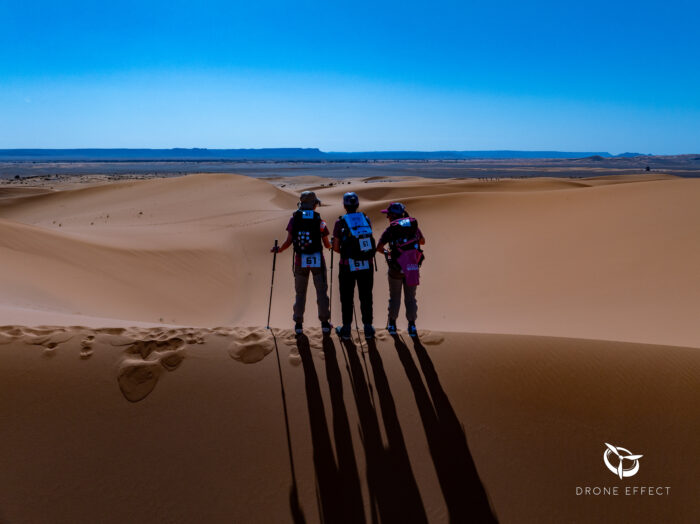 2vénement sportif au Maroc vue par drone Trek’In Gazelles 2024