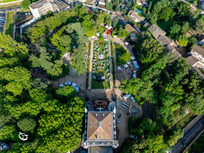 Vue de drone à Courthézon